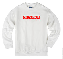 Load image into Gallery viewer, Oh L&#39; Amour Unisex Handmade Sweatshirt.