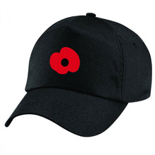 Load image into Gallery viewer, Poppy Remembrance Handmade QuaIity Unisex Cap.