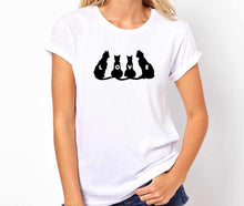 Load image into Gallery viewer, Cat Animal Lovers  Unisex Handmade Quality T Shirt Perfect Gift Item.