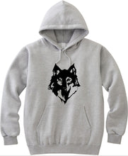 Load image into Gallery viewer, Wolf Inspired Unisex Handmade Quality Hoodie.