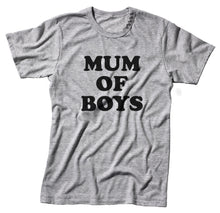 Load image into Gallery viewer, Mum Of Boys Unisex Quality Handmade T- Shirt.