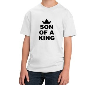 Son Of A King Unisex Kids Handmade Quality T-Shirt.