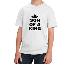Load image into Gallery viewer, Son Of A King Unisex Kids Handmade Quality T-Shirt.