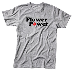 Flower Power Unisex Quality Handmade T-Shirt.