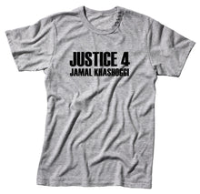 Load image into Gallery viewer, Justice 4 Jamal Khasoggi Unisex Quality Handmade T-Shirt.