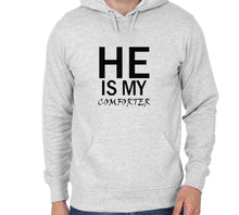 Load image into Gallery viewer, He Is My Comforter Unisex Handmade Quality Hoodie.