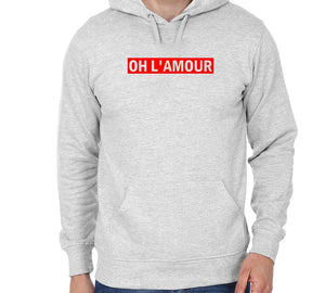 Oh L' Amour Unisex Handmade Quality Hoodie.