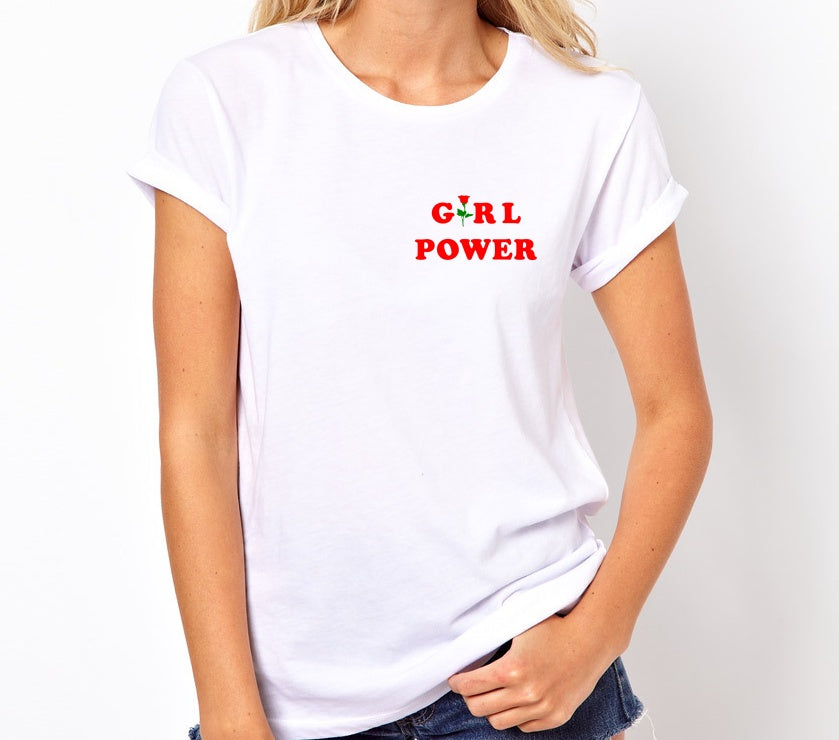 Girl Power Unisex Quality Handmade T Shirt.