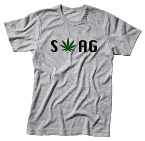 Swag Marijuana Sativa Unisex Handmade Quality T-Shirt Perfect Gift Item.