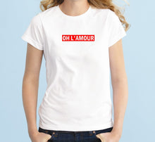 Load image into Gallery viewer, OH L&#39; AMOUR Unisex Quality Handmade T-Shirt.