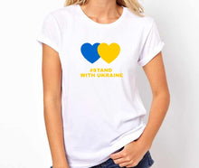 Load image into Gallery viewer, Stand With Ukraine Unisex Handmade Quality T-Shirt.